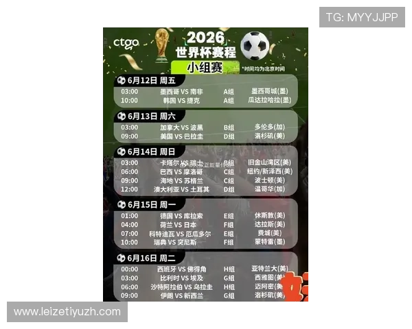 世界杯2026举办时间最新官方公告及详细时间安排解析